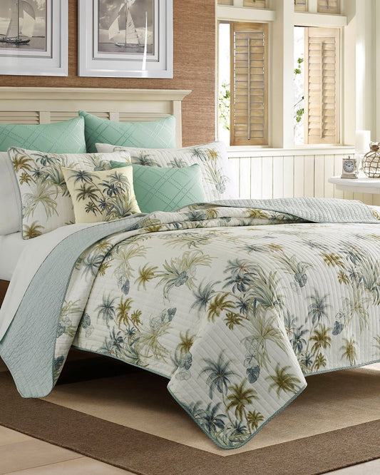 Tommy Bahama | Serenity Palms King Quilt / Blue