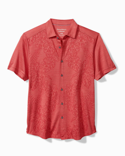 Tommy Bahama | Big & Tall Palm Coast Cascade Vines IslandZone® Knit Shirt / Dark Havana