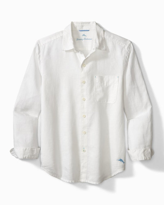 Tommy Bahama | Big & Tall Sea Glass Breezer Linen Shirt / White