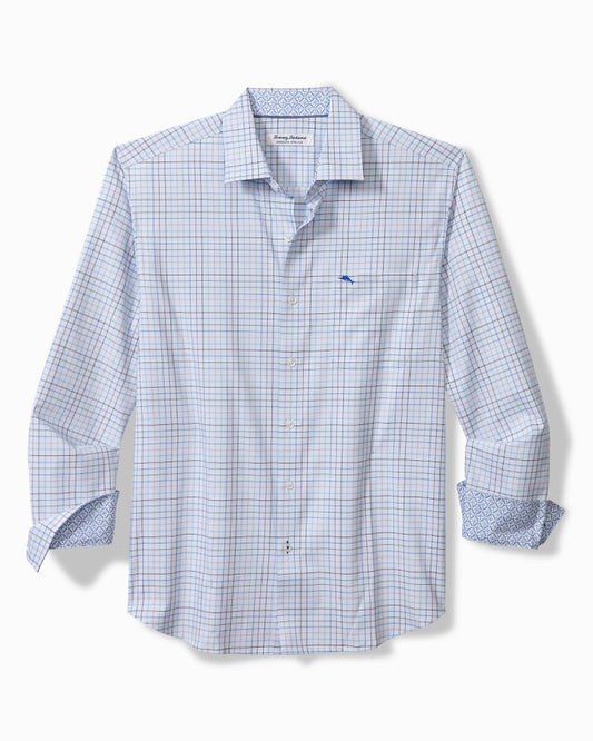 Tommy Bahama | Big & Tall Sarasota Stretch Cabo Check IslandZone® Shirt / Chambray Blue