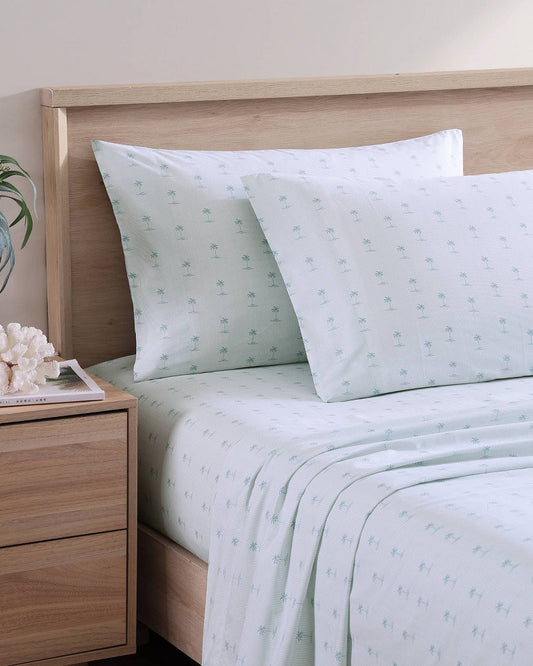 Tommy Bahama | Kew Palms 4-Piece King Sheet Set / Blue/Silver