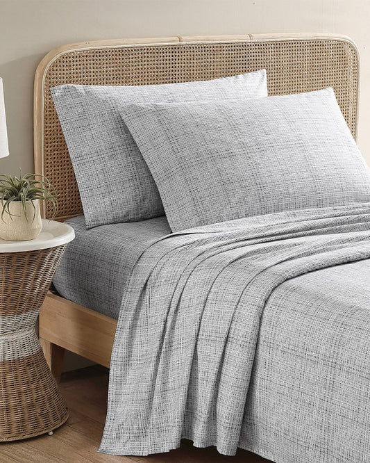 Tommy Bahama | Raffia Linen King Sheet Set / Grey