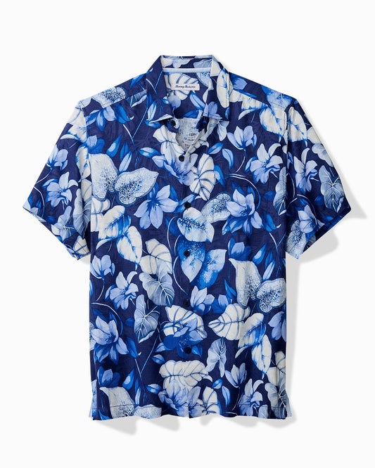 Tommy Bahama | Azure Escape Silk Camp Shirt / Royal Indigo